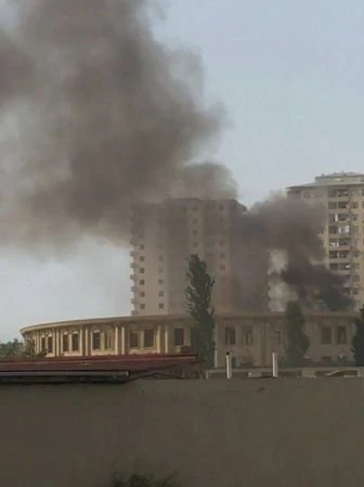 В Баку горит Академия пограничной службы