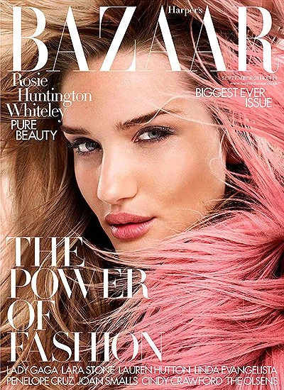 Рози Хантингтон-Уайтли на страницах Harper`s Bazaar