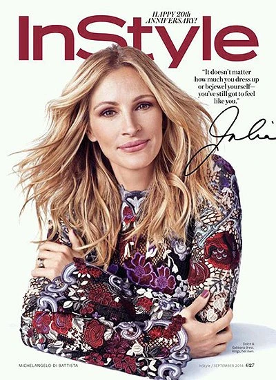 Джулия Робертс на страницах свежего номера InStyle