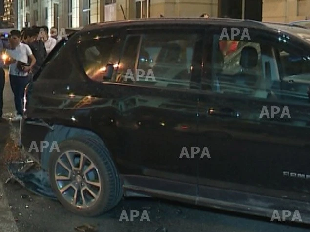 В Баку произошла цепная авария
