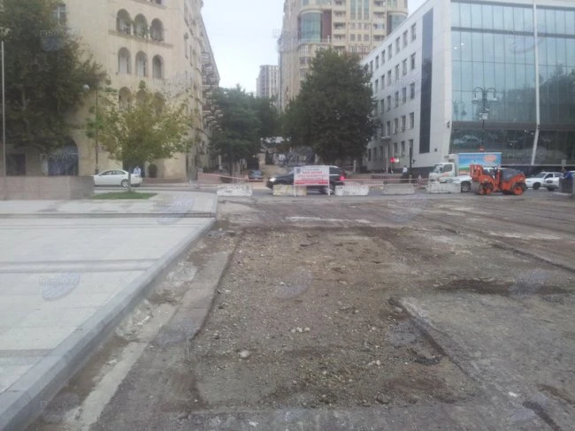 В Баку перекрыты сразу несколько улиц