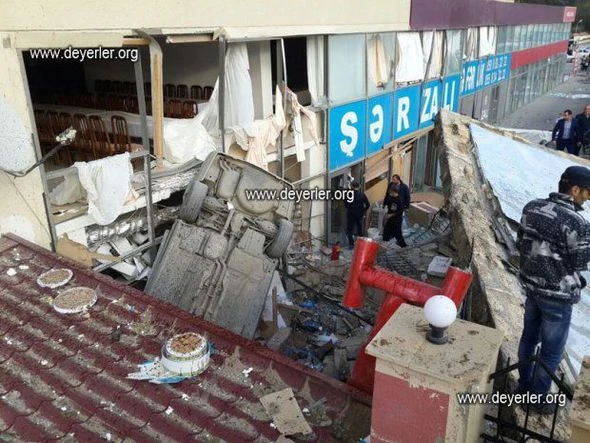 Bakıda marketdə partlayış olub, yaralananlar var