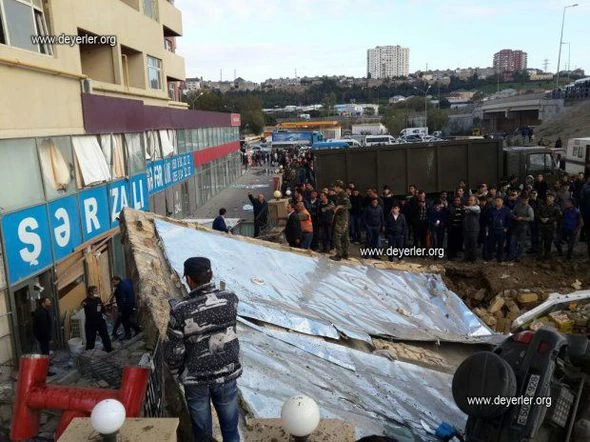 Bakıda marketdə partlayış olub, yaralananlar var