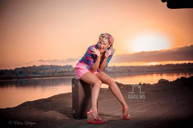 Чемоданное настроение: новая фотосессия «Miss Photo Model Azerbaijan-2014»