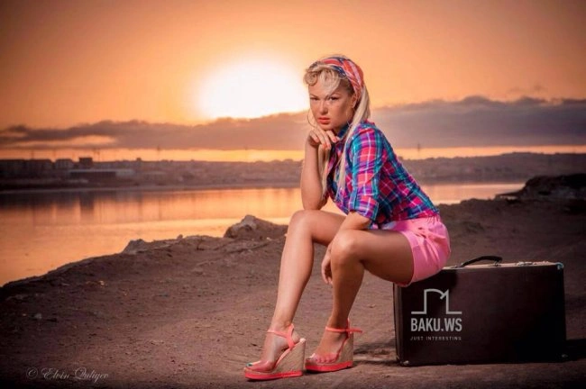 Чемоданное настроение: новая фотосессия «Miss Photo Model Azerbaijan-2014»