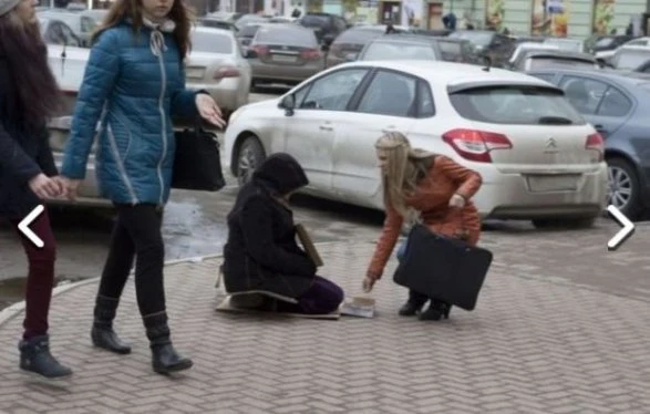 Турция шокирована бакинской попрошайкой с айфоном