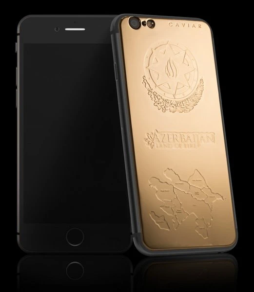 Появился золотой iPhone 6 с символикой Азербайджана Появился золотой iPhone 6 с символикой Азербайджана