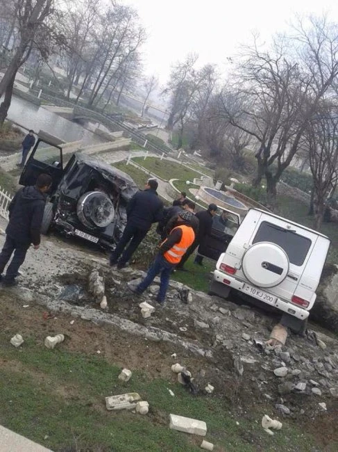 Авария на полмиллиона долларов в Азербайджане