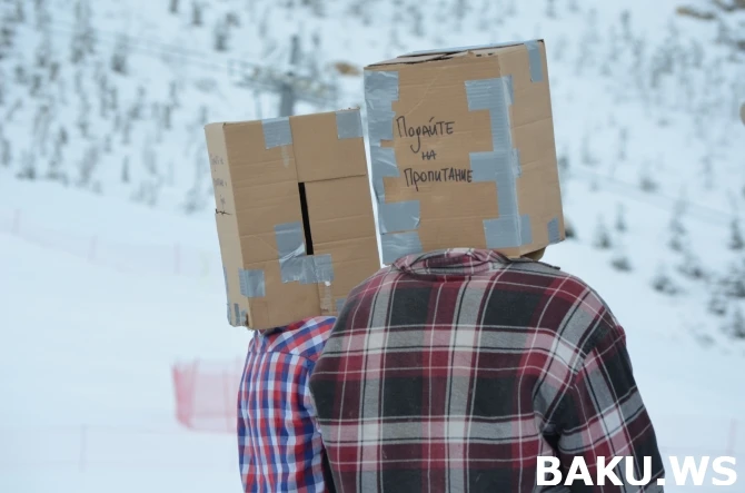 Впервые в Азербайджане с успехом состоялся экстремальный проект JAGUAR SnowBowling (видео)
