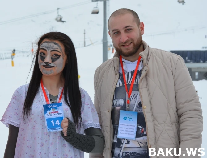 Впервые в Азербайджане с успехом состоялся экстремальный проект JAGUAR SnowBowling (видео)