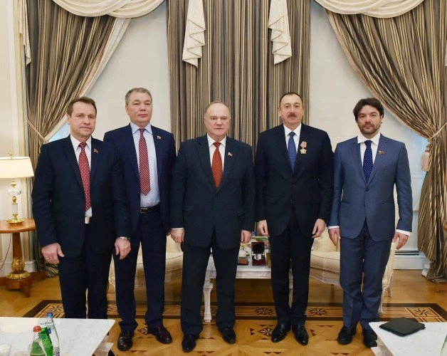 Ильхам Алиев принял делегацию во главе с Геннадием Зюгановым
