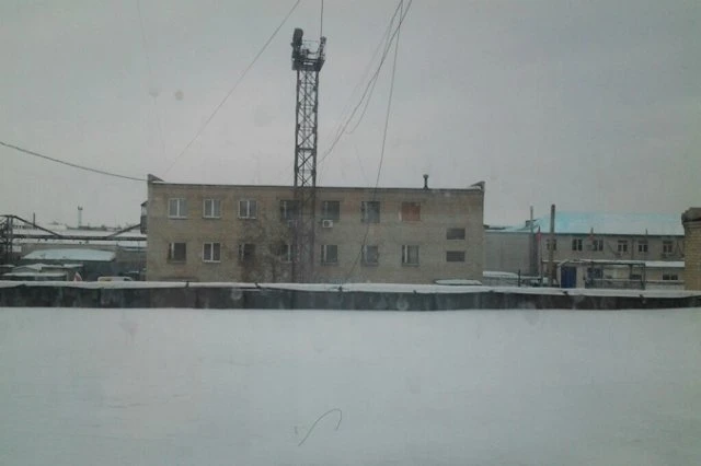 В Челябинске выпал синий снег