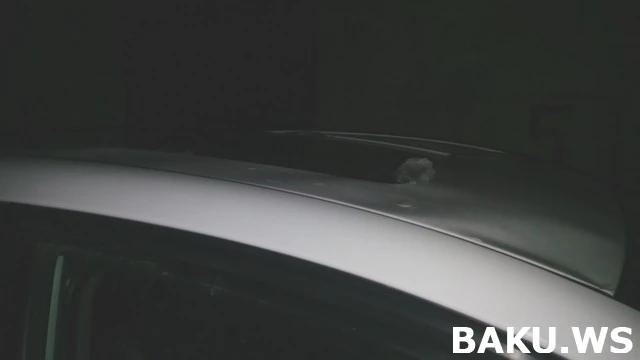 В Баку глыбами льда разбито несколько десятков автомобилей (видео)