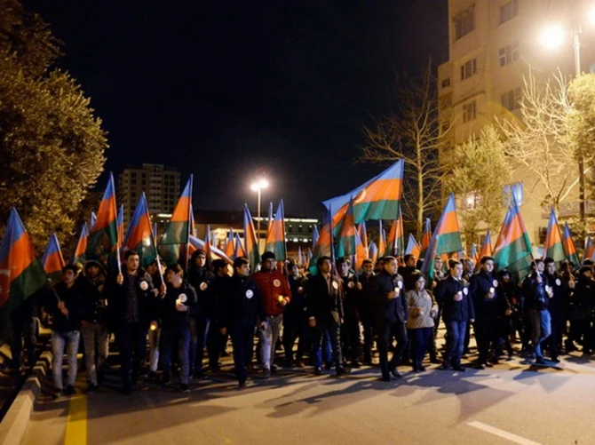 В Баку состоялось шествие в память о жертвах Ходжалы
