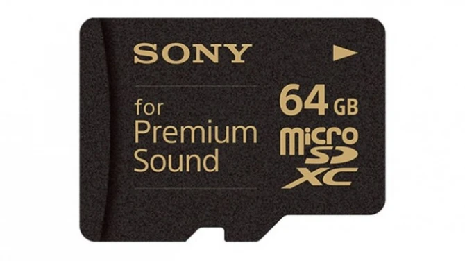Sony обещает чистое звучание музыки с картой памяти Sony SR-64HXA