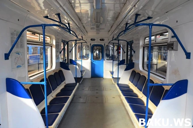Bakı metrosunun ilk Avropa oyunları üçün gətirilmiş yeni vaqonlar