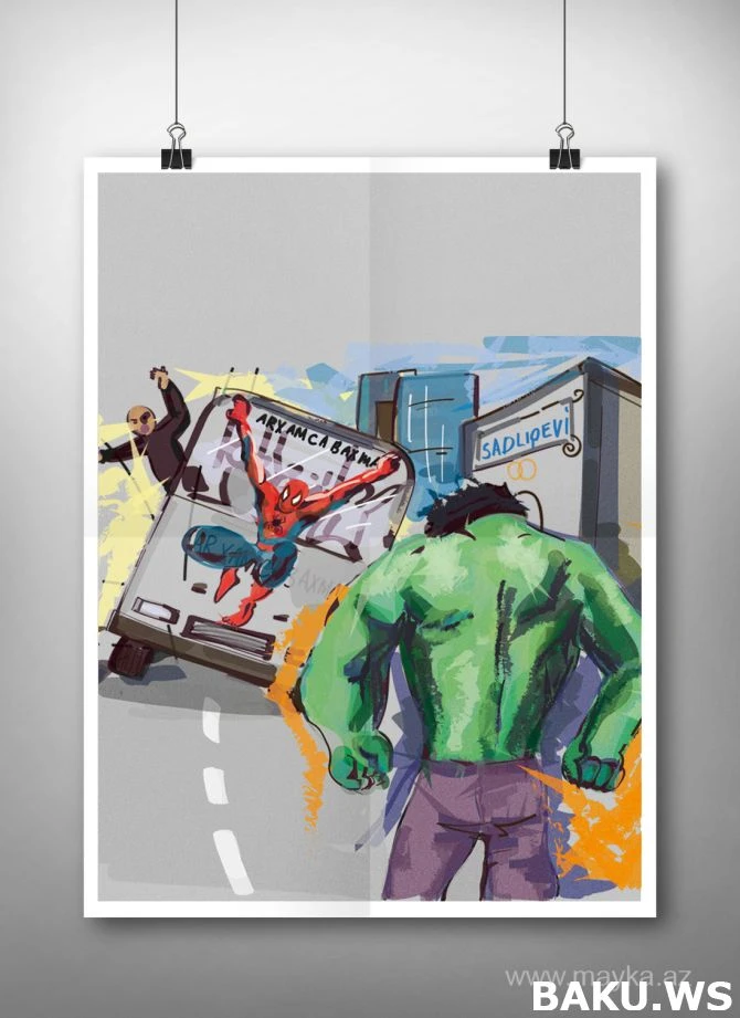 Герои комиксов Marvel в Баку