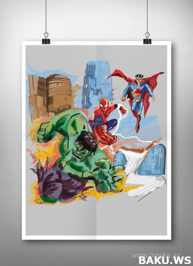 Герои комиксов Marvel в Баку