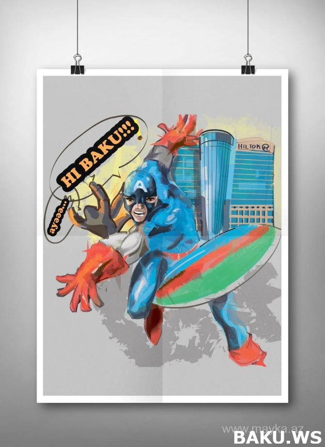 Герои комиксов Marvel в Баку