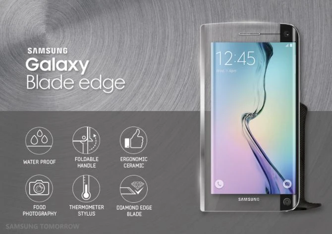 Влагонепроницаемый нож шеф-повара Samsung Galaxy BLADE Edge