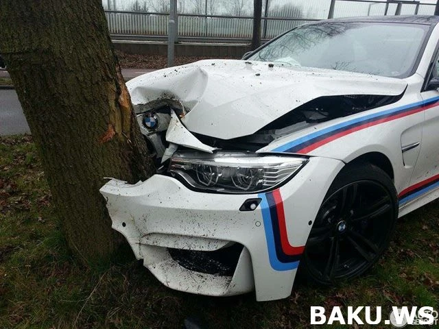 Сотрудник BMW испортил праздник женщинам, разбив машину