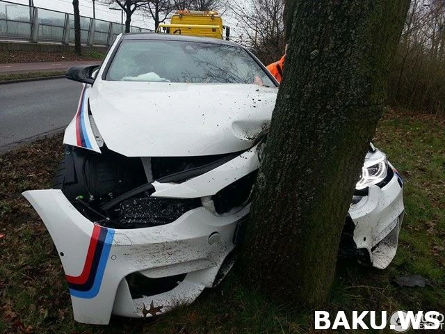 Сотрудник BMW испортил праздник женщинам, разбив машину