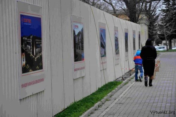 В парке Рихарда Зорге в Баку вырубают деревья