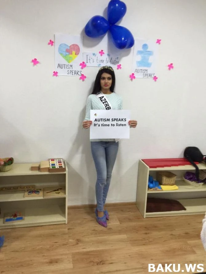 Азербайджанские знаменитости посетили детей, страдающих аутизмом