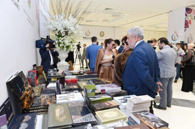 Мехрибан Алиева на презентации первых Европейских игр «Баку-2015» в Москве