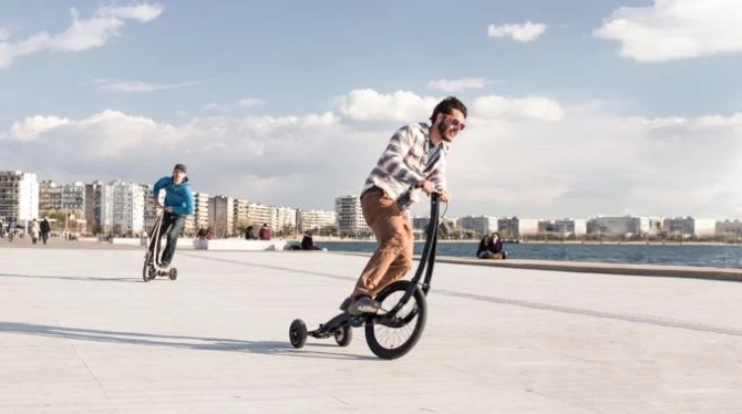 Компактный Halfbike II - трехколесный велосипед за 349 долларов (видео)