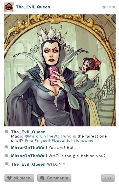 Если бы диснеевские персонажи завели страницы в Instagram