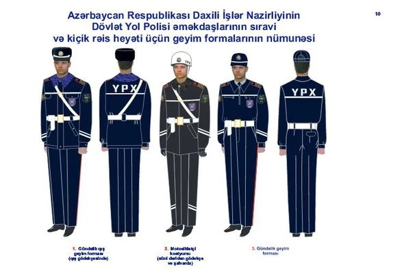 Новая форма одежды для сотрудников МВД Азербайджана