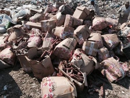 В Сумгайыте обнаружены 2 тонны просроченной колбасы и мясопродуктов