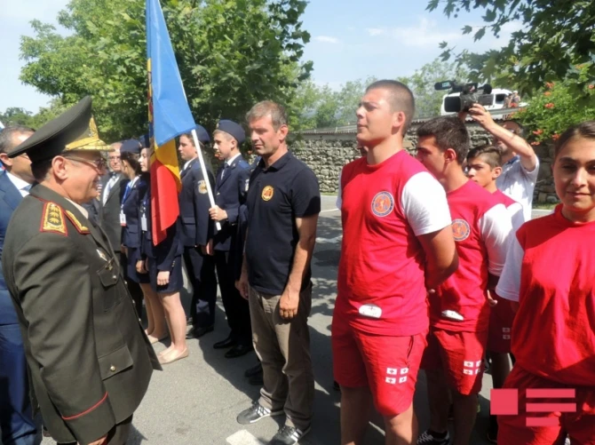В Габале прошли соревнования молодых спасателей