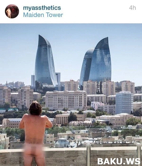Иностранец вновь показал азербайджанцам свою пятую точку (видео)