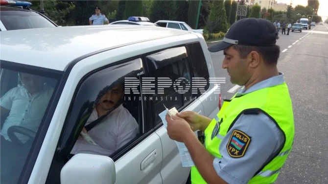 Рейды дорожной полиции продолжаются по всем регионам Азербайджана