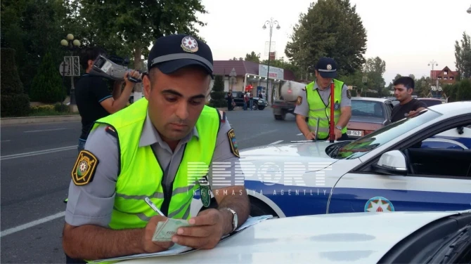 Рейды дорожной полиции продолжаются по всем регионам Азербайджана