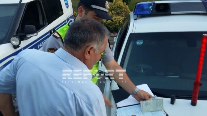 Рейды дорожной полиции продолжаются по всем регионам Азербайджана