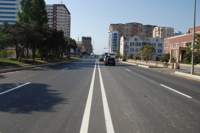 Дорожные работы на улице Наджафгулу Рафиева завершены (видео)