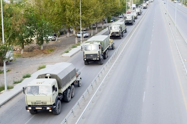 Последние кадры с боевых учений в Азербайджане
