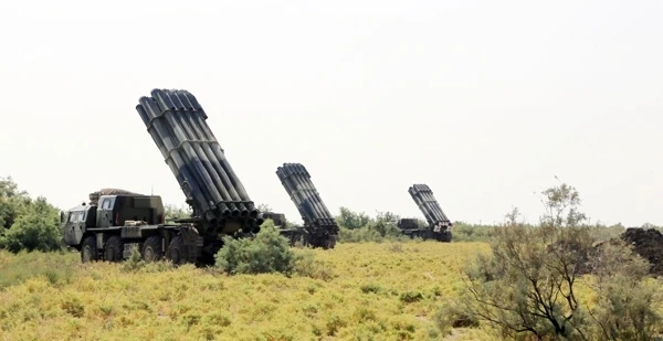 Последние кадры с боевых учений в Азербайджане