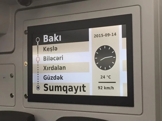 Утверждены тарифы на проезд в электричке Баку-Сумгайыт