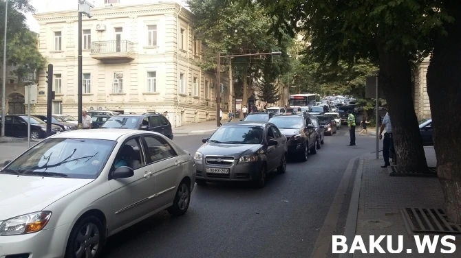 Дорожная ситуация в Баку в 