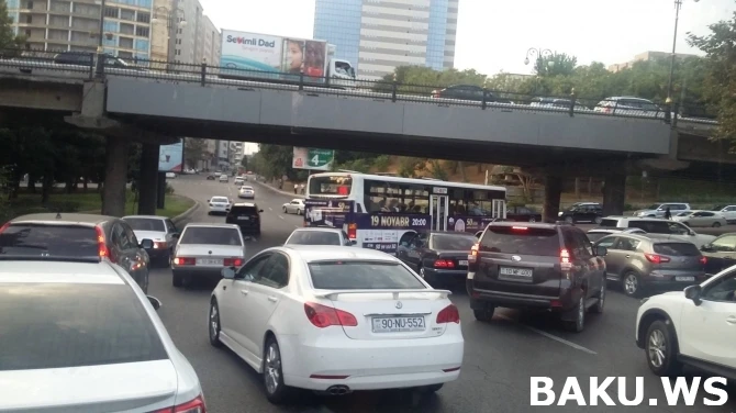 Дорожная ситуация в Баку в 