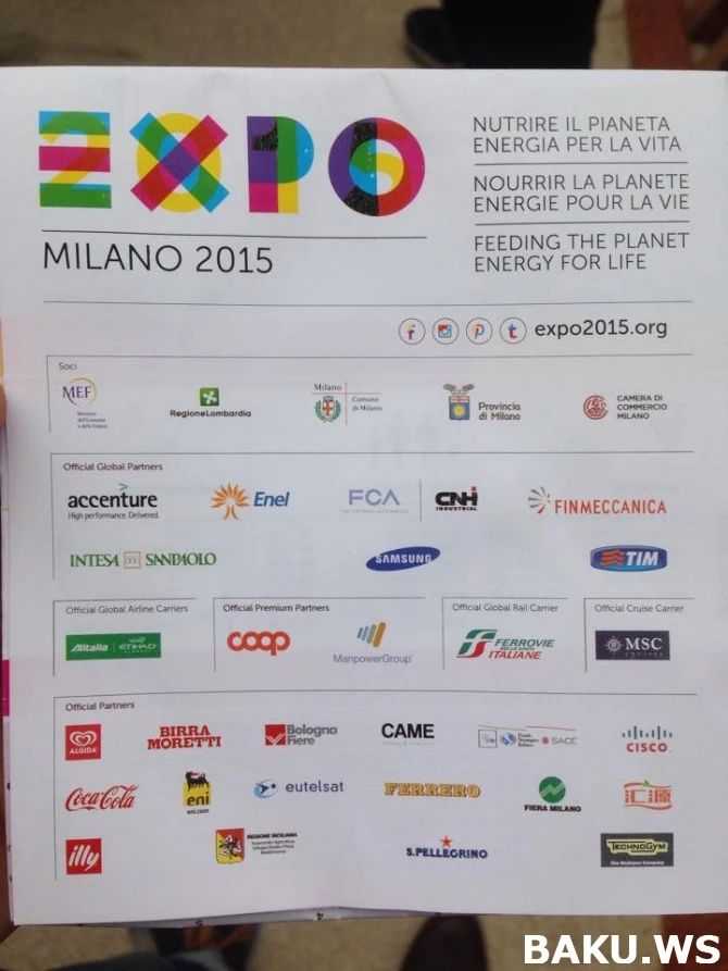 Азербайджан участвует в Expo Milano 2015 (видео)