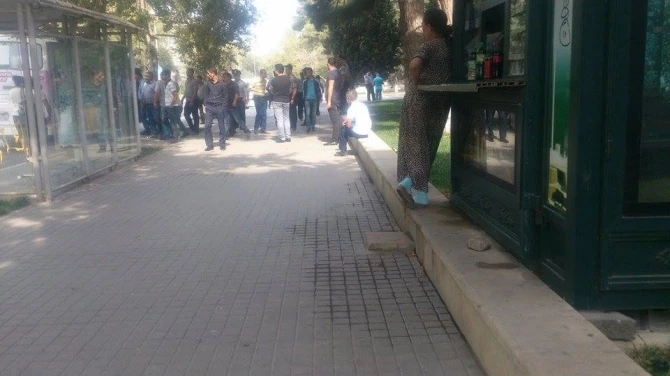 Акция протеста в Сумгайыте