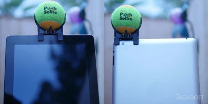 Новый аксессуар для смартфонов для собачьего селфи (видео)