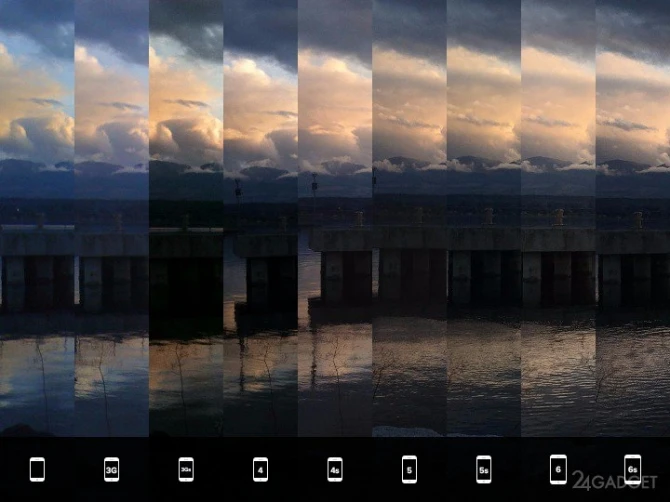 Наглядное сравнение фотографий, сделанных iPhone всех поколений