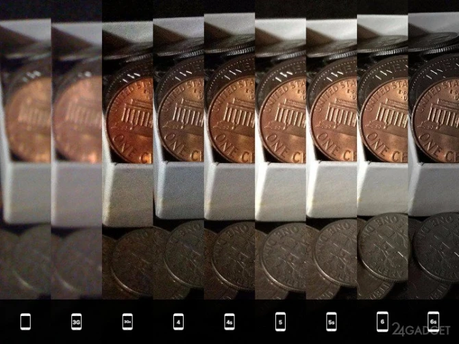 Наглядное сравнение фотографий, сделанных iPhone всех поколений
