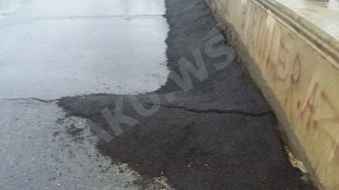 Последствия оползня на Бакинском автовокзале не устраняются